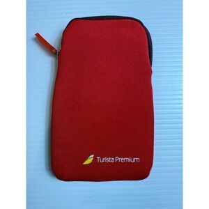 Iberia Turista Premium Red‎ empty Neoprene Pouch Case Bag Small